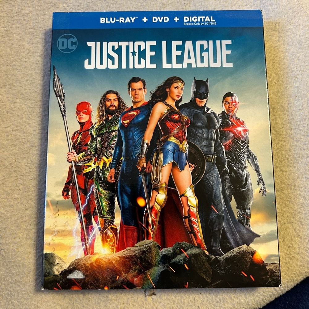 Justice League Blu-ray DVD 2018 Ben Affleck Henry Cavill Gal Gadot DC‎ Comics